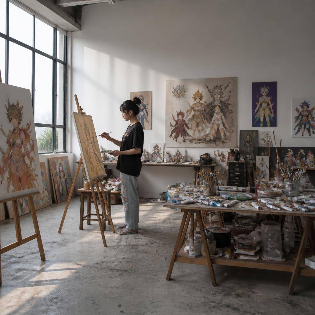 การผสมผสานตัวละครในวรรณคดีไทยเข้ากับสไตล์อนิเมะที่กำลังเป็นที่นิยมในต่างประเทศ